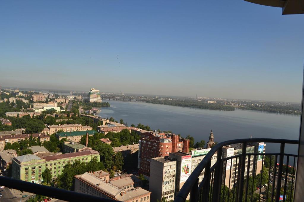 Skytech Most City Hotel 19 Floor Panoramic View Dniepropietrowsk Zewnętrze zdjęcie